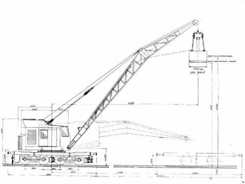 Jerab zeleznicni rail crane